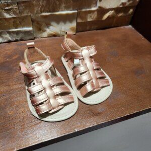 Baby Girl Carter's Metallic Gold Sandal size 3-6 months